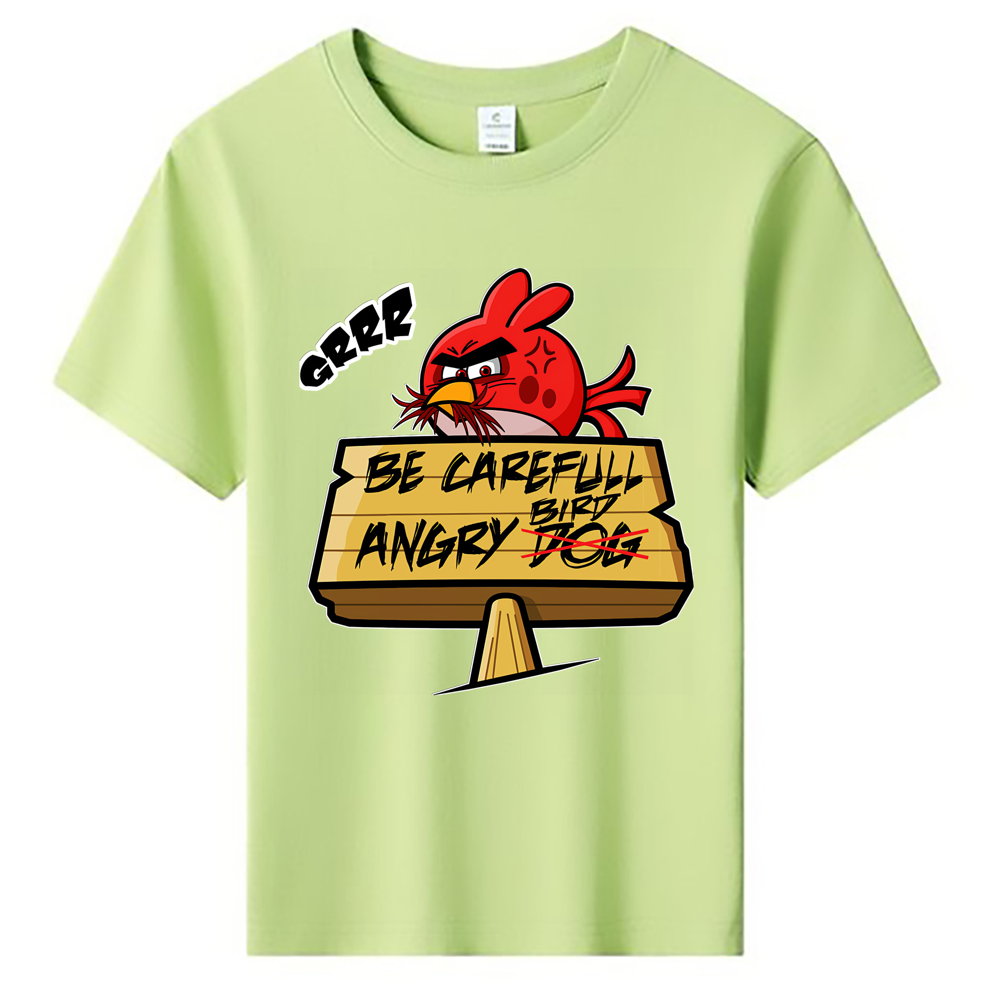 （画像用） Angry Birds アングリーバード 綿100％キッズTシャツ（フロントプリント）